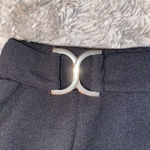 boohoo metal detailed skirt